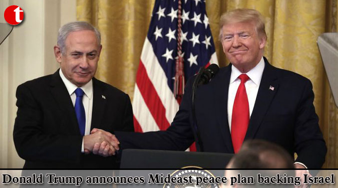 Donald Trump announces Mideast peace plan backing Israel