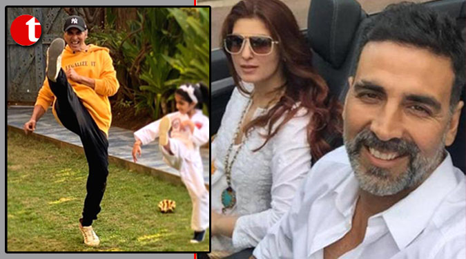 Akshay''s last-minute tips to daughter Nitara before her karate exam