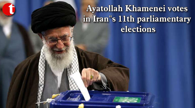Ayatollah Khamenei votes in Iran''s 11th parliamentary elections