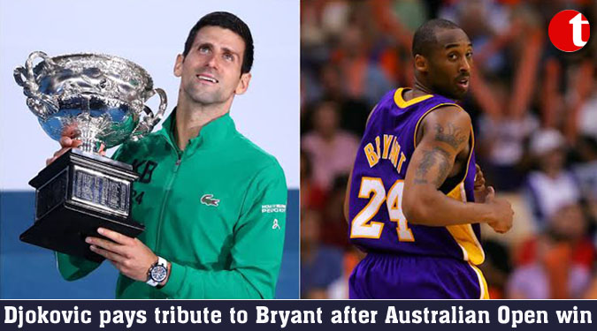 Djokovic pays tribute to Bryant after Australian Open win