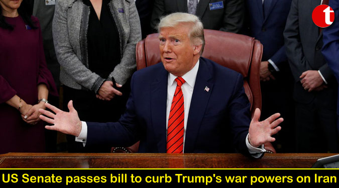 US Senate passes bill to curb Trump's war powers on Iran