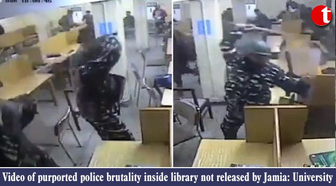 Video of purported police brutality inside library not released by Jamia: University