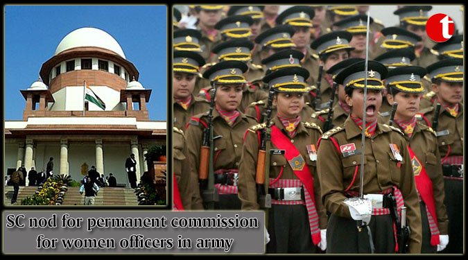 SC nod for permanent commission for women officers in army