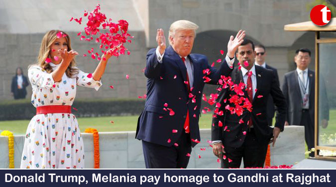 Donald Trump, Melania pay homage to Gandhi at Rajghat