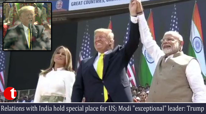 Relations with India hold special place for US; Modi “exceptional” leader: Trump