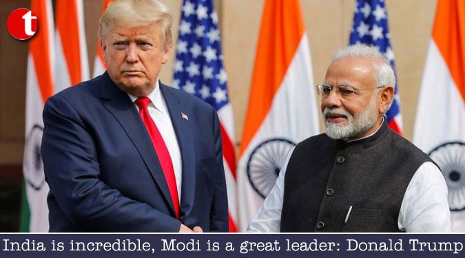 India is incredible, Modi is a great leader: Donald Trump