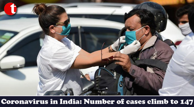Coronavirus in India: Number of cases climb to 147