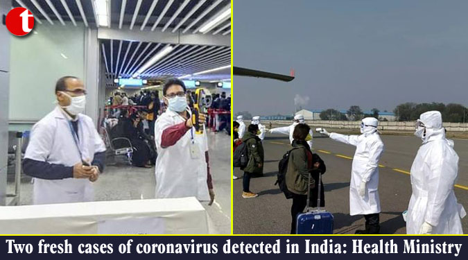 Two fresh cases of coronavirus detected in India: Health Ministry