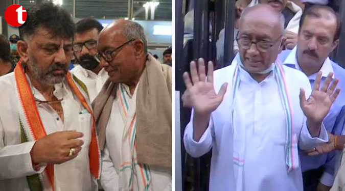 MP Govt. crisis: Digvijay Singh detained in Bengaluru