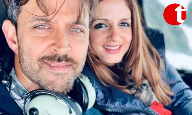 Actor Hrithik Roshan and his ex-wife Sussanne Khan  temporarily together