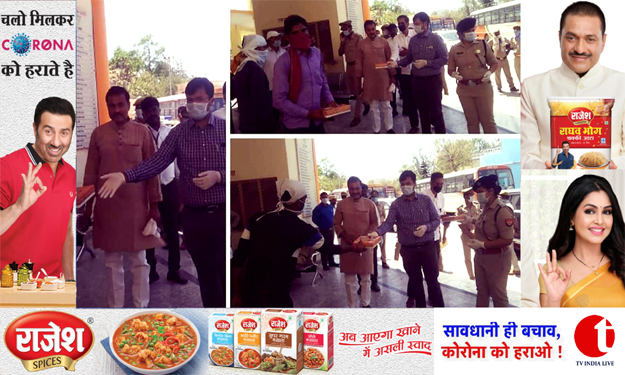 राजेश अग्रहरि, राजेश मसाला ने लॉकडाउन में ज़रुरत मंदों को भोजन वितरण किया