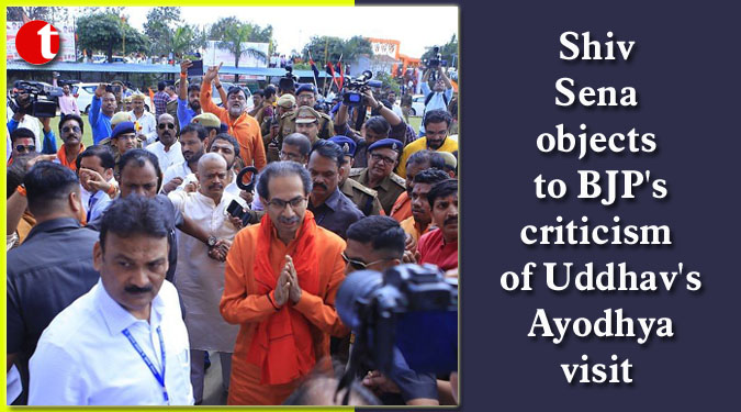 Shiv Sena objects to BJP's criticism of Uddhav's Ayodhya visit