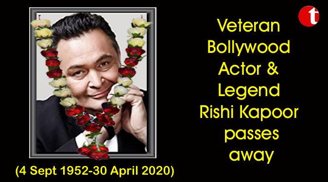 Veteran Bollywood Actor & Legend Rishi Kapoor passes away