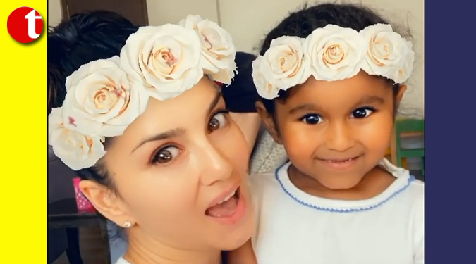 Lucky mommy” Sunny Leone calls her daughter ”so so pretty”
