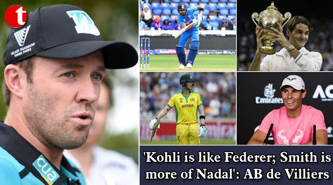 Kohli is like Federer; Smith is more of Nadal: AB de Villiers