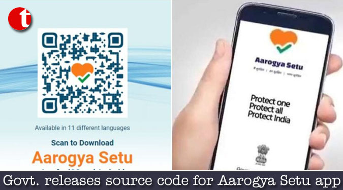 Govt. releases source code for Aarogya Setu app