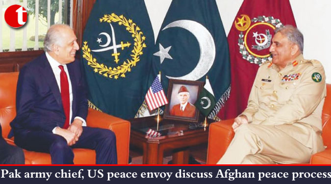 Pak army chief, US peace envoy discuss Afghan peace process