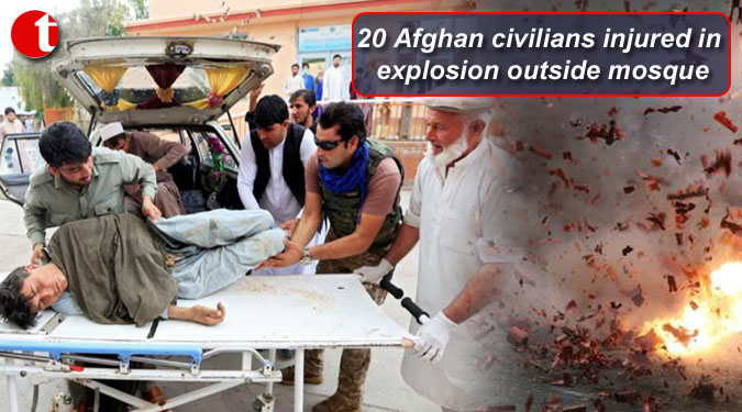 20 Afghan civilians injured in explosion outside mosque