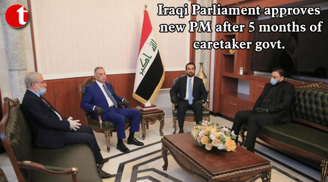 Iraqi Parliament approves new PM after 5 months of caretaker govt.