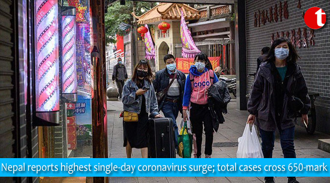 Nepal reports highest single-day coronavirus surge; total cases cross 650-mark