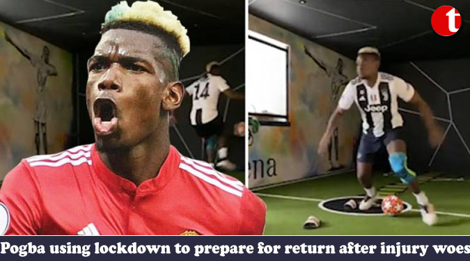 Pogba using lockdown to prepare for return after injury woes