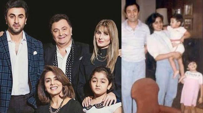 Riddhima Kapoor shares throwback pic of Rishi, Neetu, Ranbir