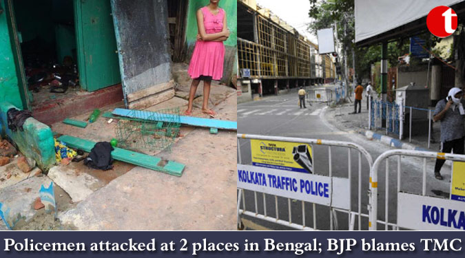 Policemen attacked at 2 places in Bengal; BJP blames TMC