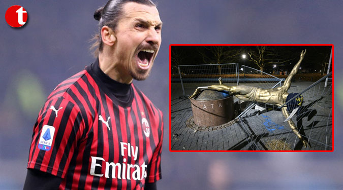 Ibrahimovic statue to remain in Malmo despite vandalism