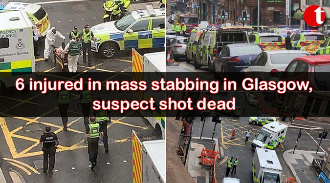 6 injured in mass stabbing in Glasgow, suspect shot dead