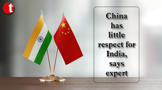 China has little respect for India, says expert