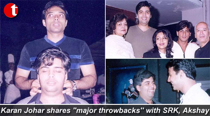 Karan Johar shares ''major throwbacks'' with SRK, Akshay