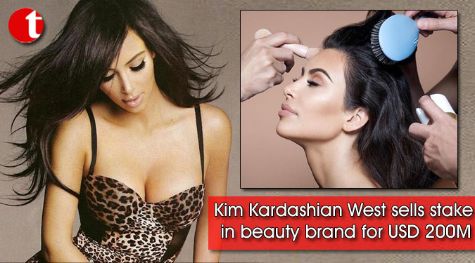Kim Kardashian West sells stake in beauty brand for USD 200M