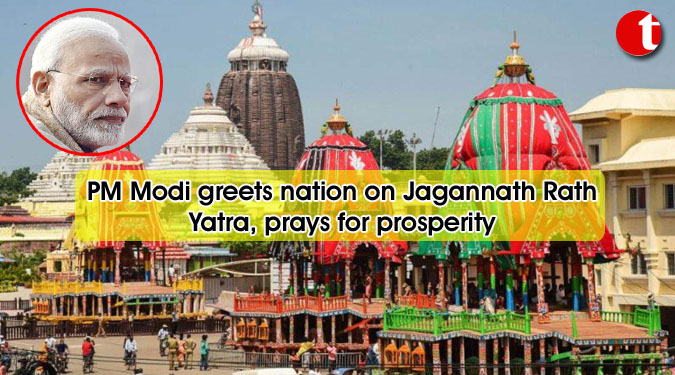 PM Modi greets nation on Jagannath Rath Yatra, prays for prosperity