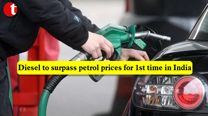 Diesel to surpass petrol prices for 1st time in India
