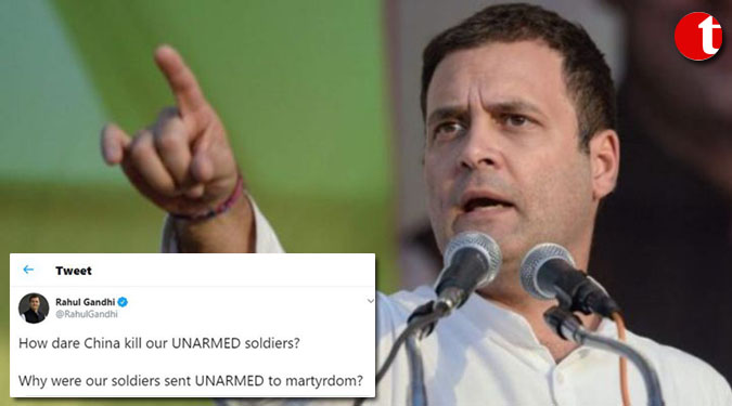 Why Indian soldiers were sent 'unarmed to martyrdom': Rahul Gandhi