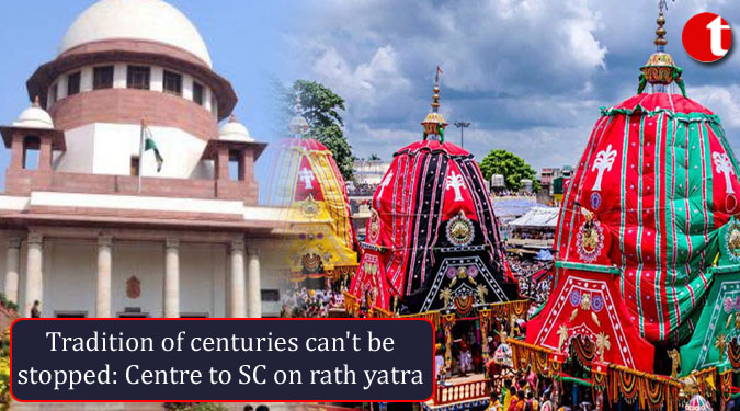 Tradition of centuries can't be stopped: Centre to SC on rath yatra