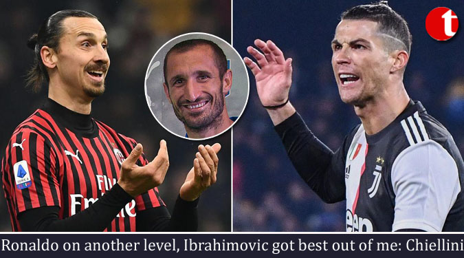 Ronaldo on another level, Ibrahimovic got best out of me: Chiellini