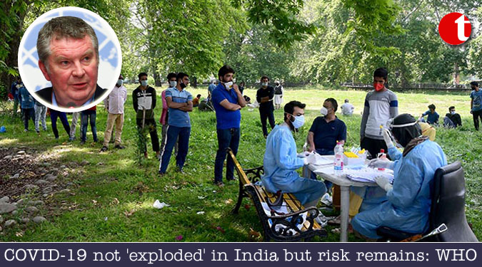 COVID-19 not ‘exploded’ in India but risk remains: WHO