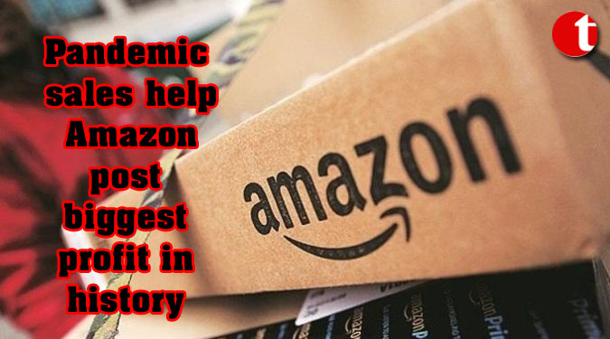 Pandemic sales help Amazon post biggest profit in history