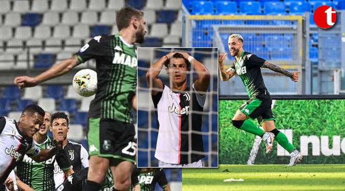 Ronaldo’s dream run ends as Juve held at Sassuolo