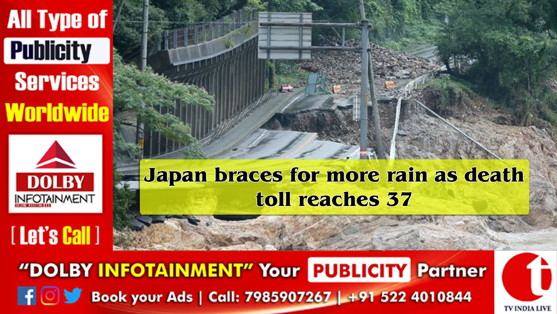 Japan braces for more rain as death toll reaches 37
