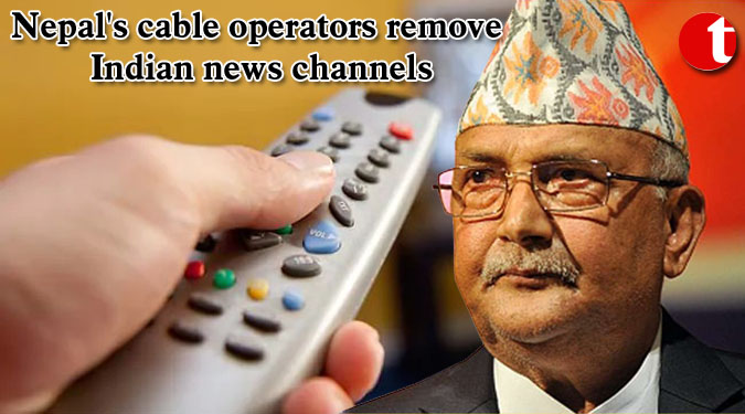 Nepal's cable operators remove Indian news channels