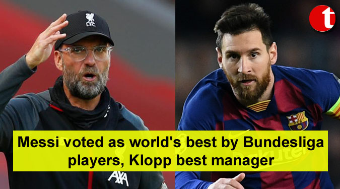 Messi voted as world's best by Bundesliga players, Klopp best manager