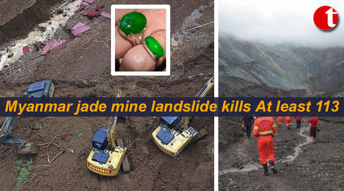 Myanmar jade mine landslide kills At least 113