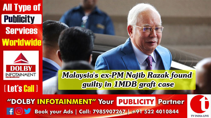 Malaysia's ex-PM Najib Razak found guilty in 1MDB graft case