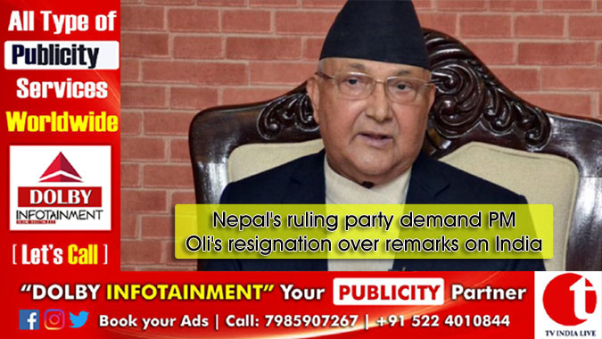 Nepal's ruling party demand PM Oli's resignation over remarks on India