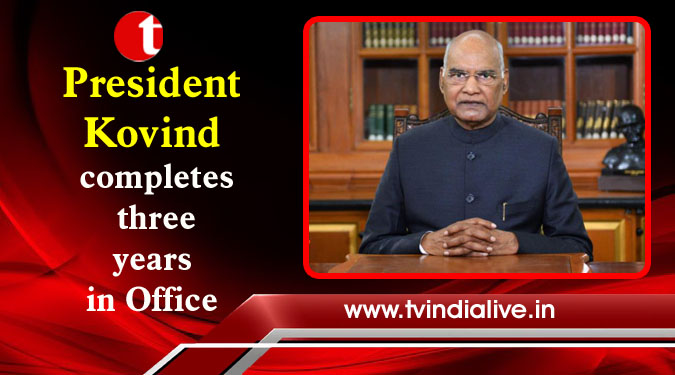 President Kovind completes three years in Office