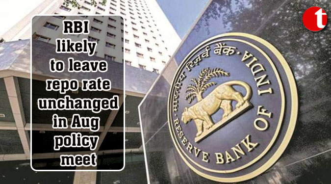 RBI likely to leave repo rate unchanged in Aug policy meet