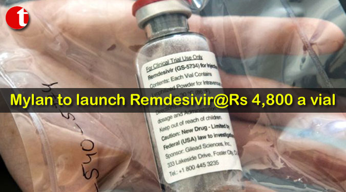 Mylan to launch Remdesivir@Rs 4,800 a vial