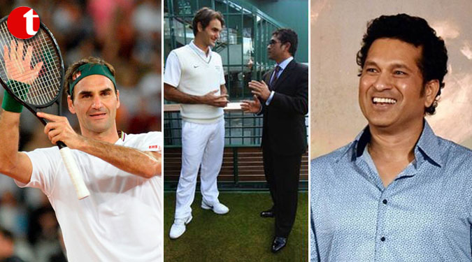 Any tips for my forehand? Tendulkar asks Federer